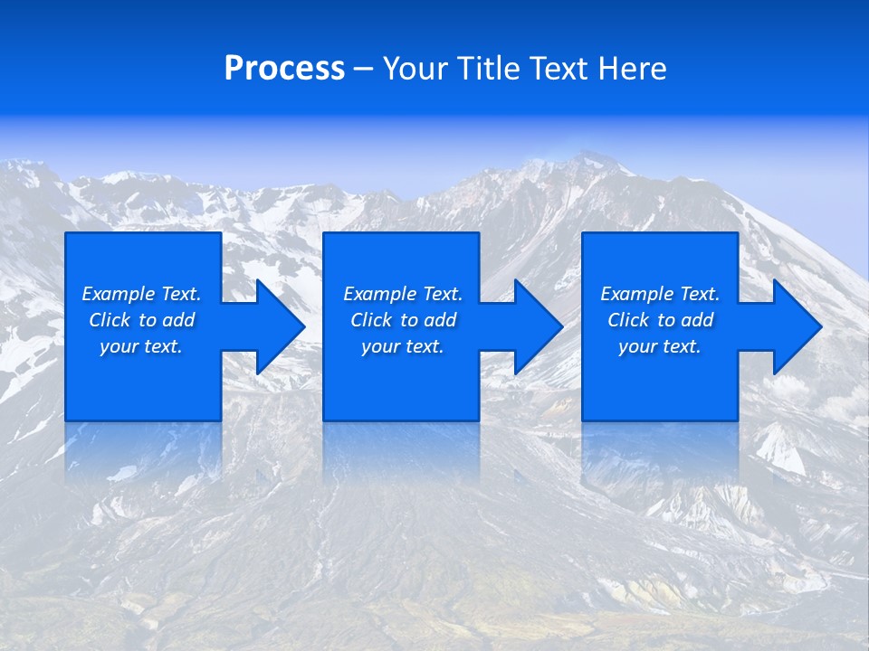 Geothermal Cold Glacier PowerPoint Template