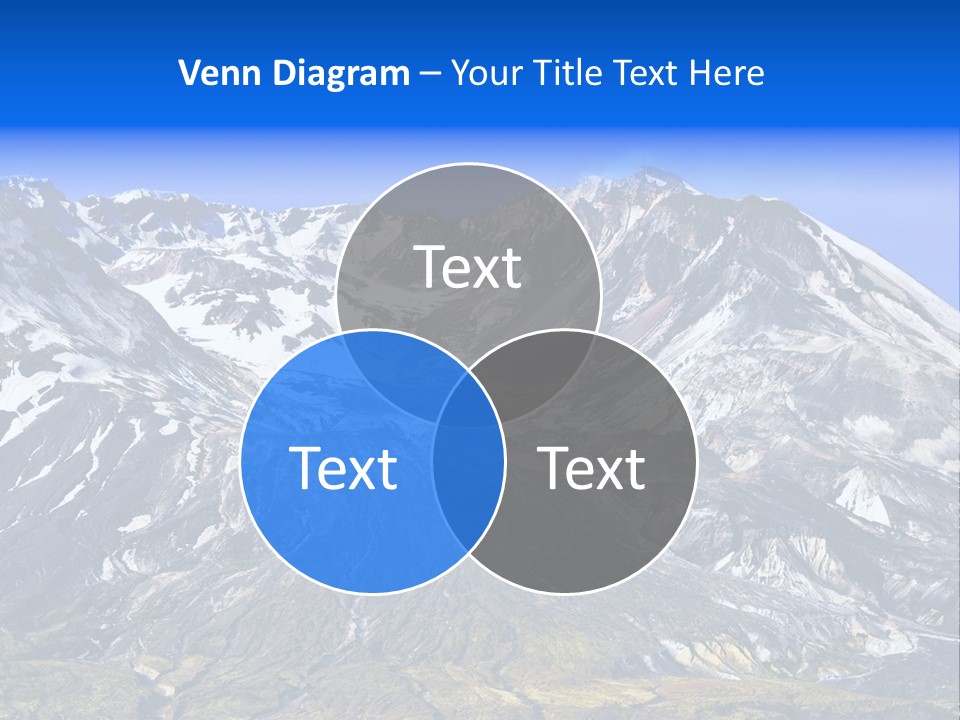 Geothermal Cold Glacier PowerPoint Template