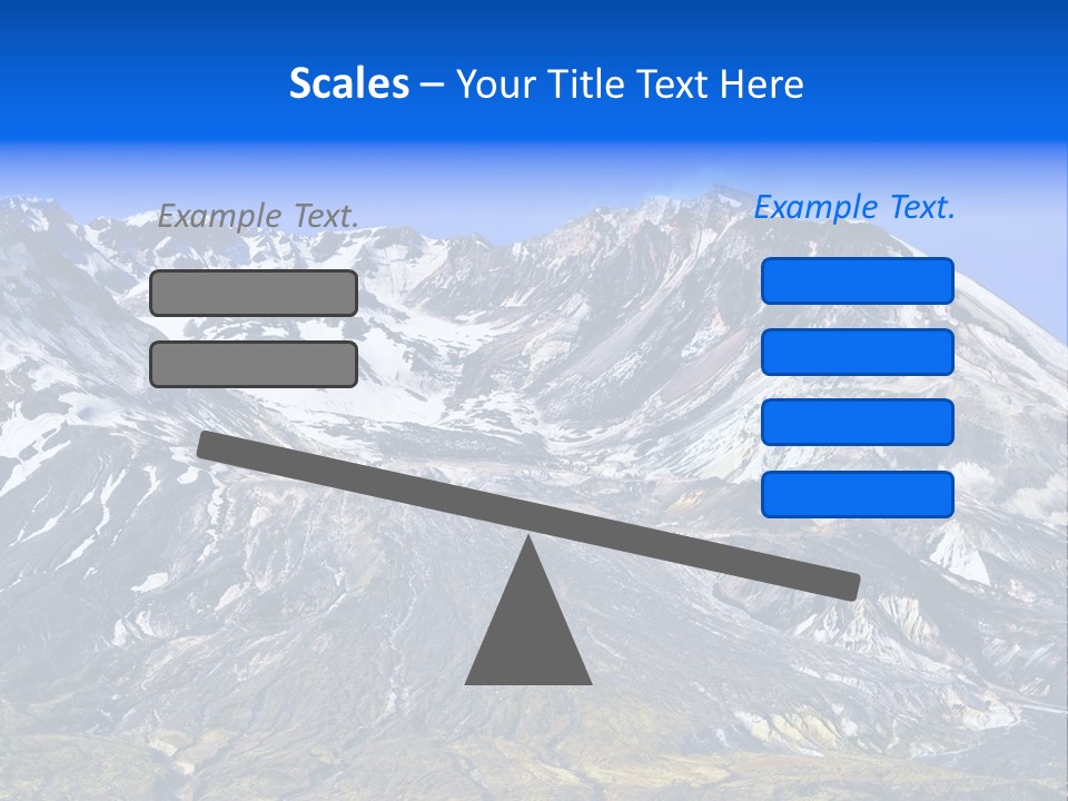 Geothermal Cold Glacier PowerPoint Template