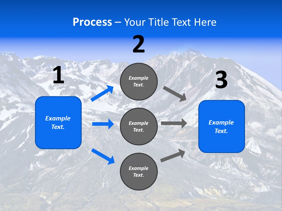 Geothermal Cold Glacier PowerPoint Template