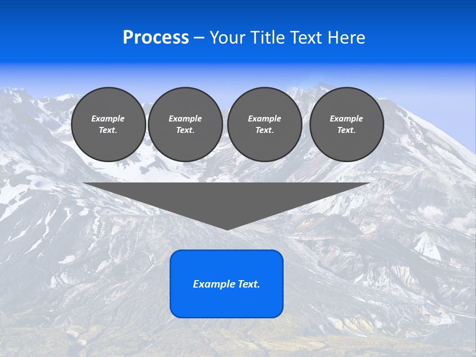 Geothermal Cold Glacier PowerPoint Template