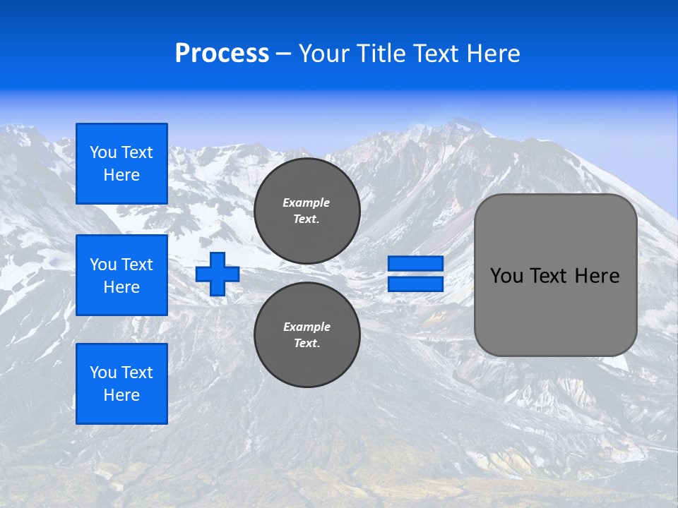 Geothermal Cold Glacier PowerPoint Template