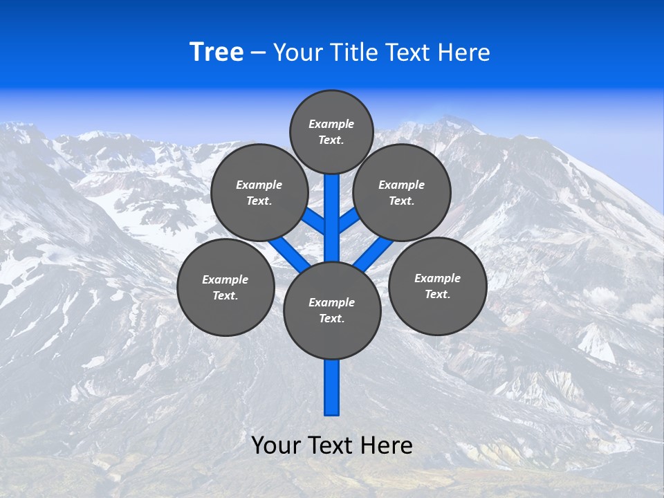 Geothermal Cold Glacier PowerPoint Template