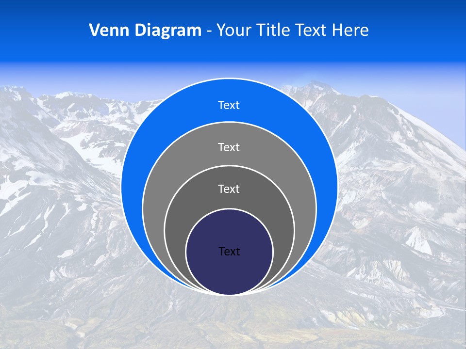 Geothermal Cold Glacier PowerPoint Template