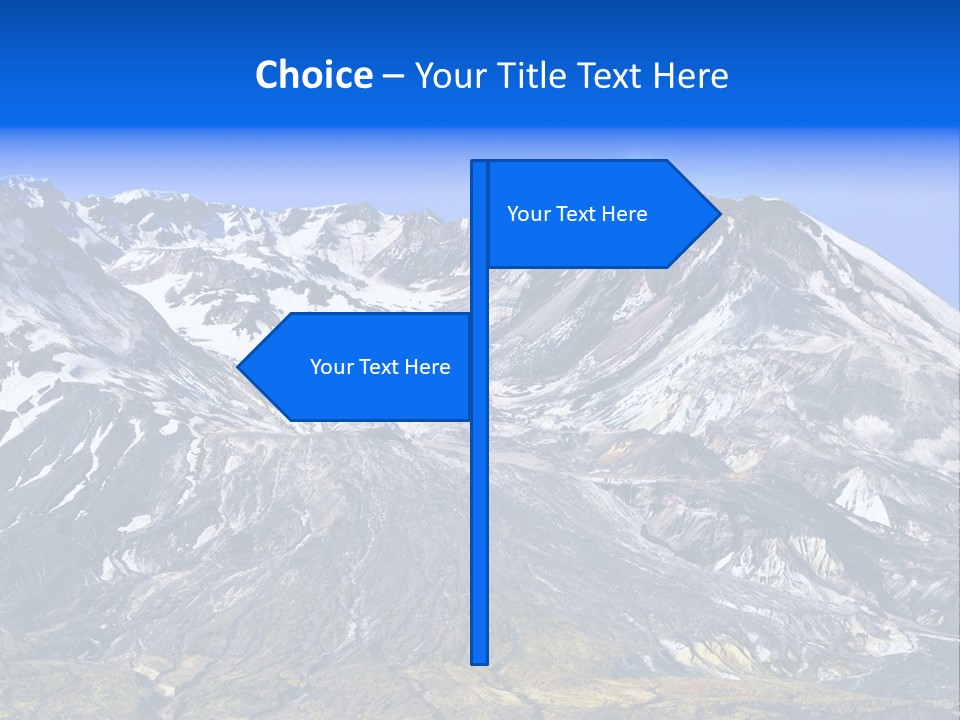 Geothermal Cold Glacier PowerPoint Template