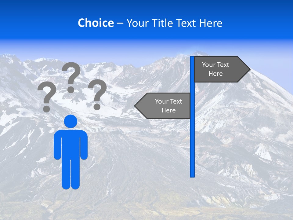 Geothermal Cold Glacier PowerPoint Template