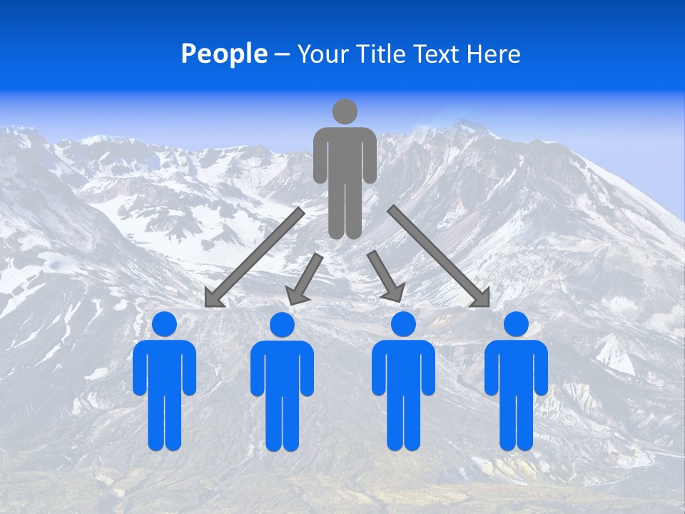 Geothermal Cold Glacier PowerPoint Template