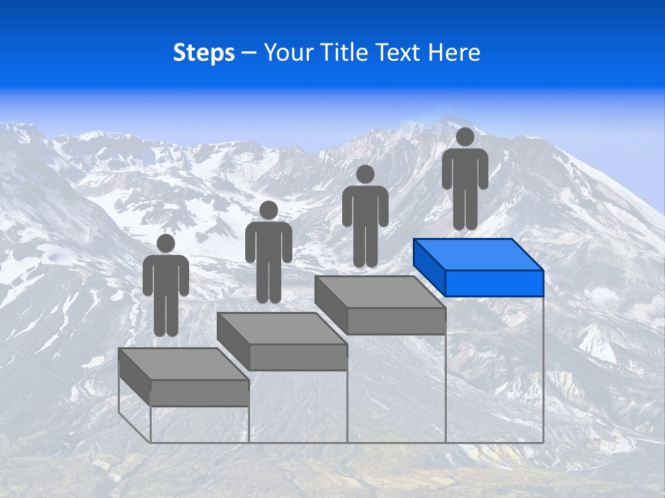 Geothermal Cold Glacier PowerPoint Template