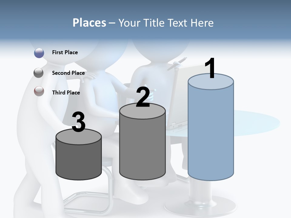 Group Computer Team PowerPoint Template