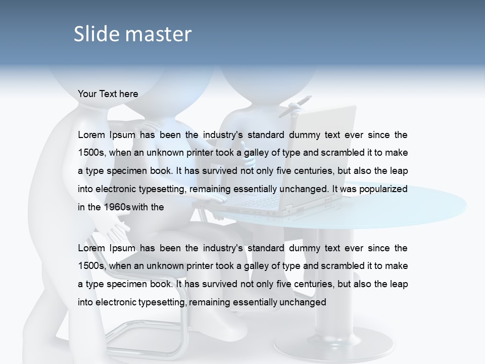 Group Computer Team PowerPoint Template