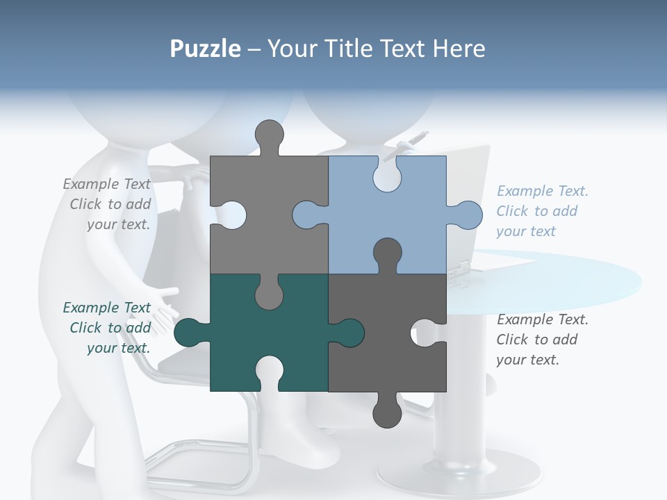 Group Computer Team PowerPoint Template