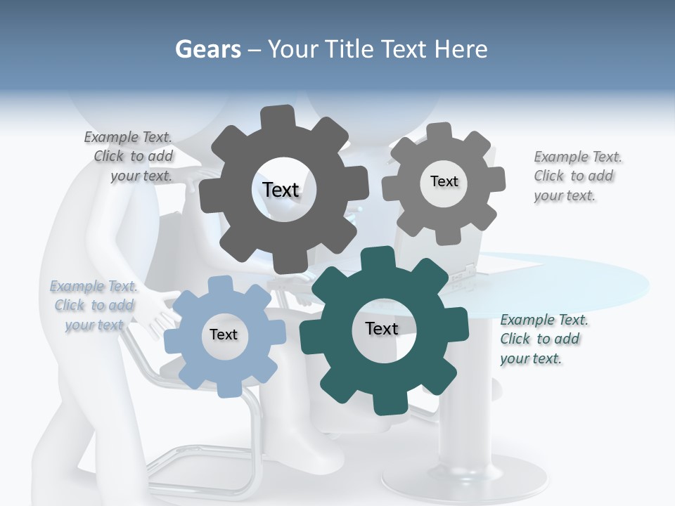 Group Computer Team PowerPoint Template