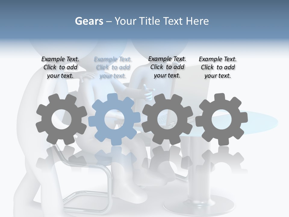 Group Computer Team PowerPoint Template