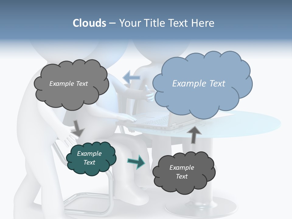 Group Computer Team PowerPoint Template