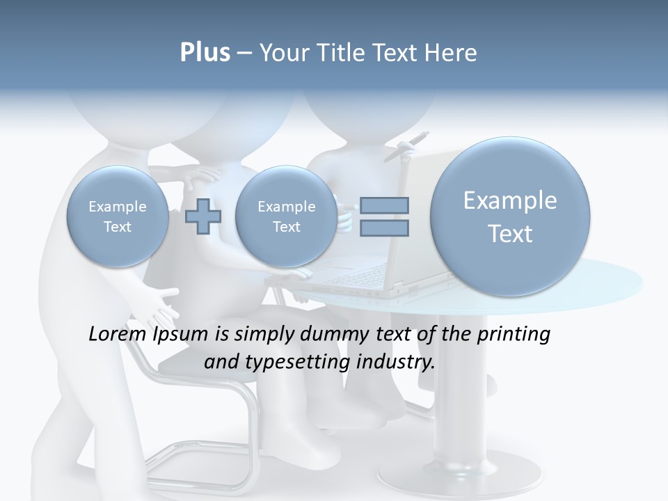 Group Computer Team PowerPoint Template