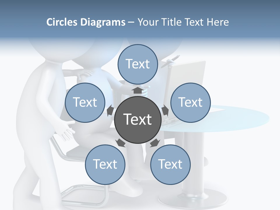Group Computer Team PowerPoint Template