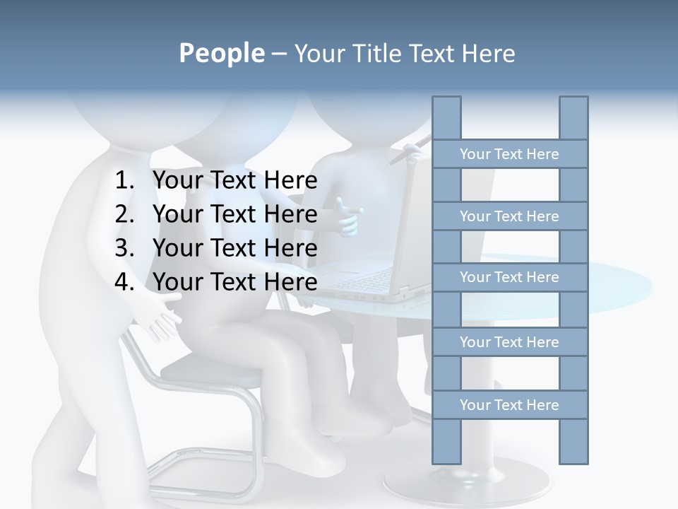 Group Computer Team PowerPoint Template