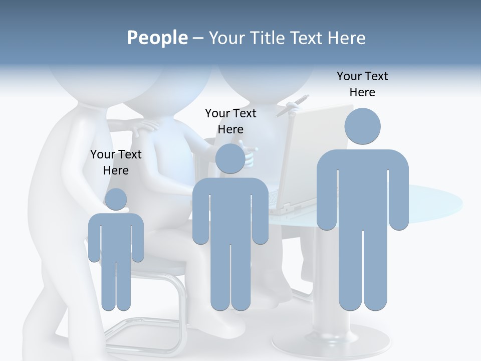 Group Computer Team PowerPoint Template