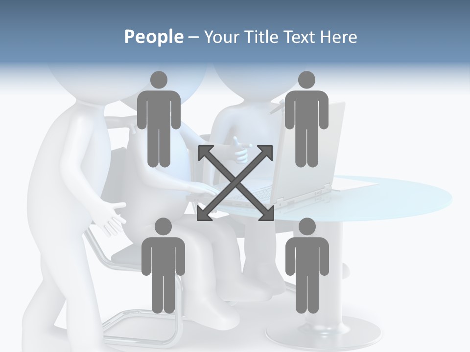 Group Computer Team PowerPoint Template