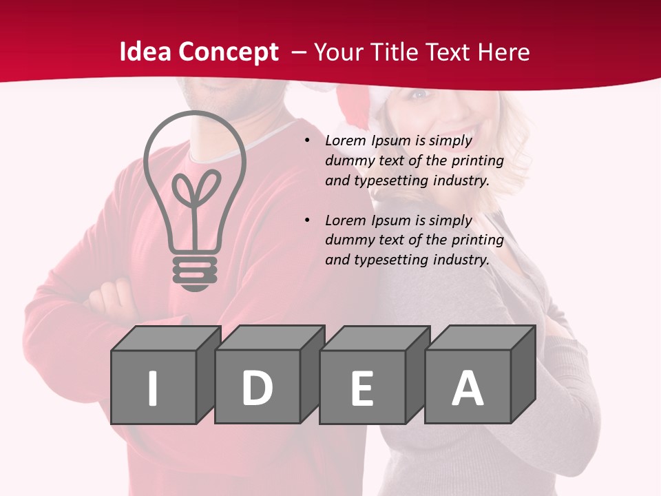 Male People Arms Crossed PowerPoint Template