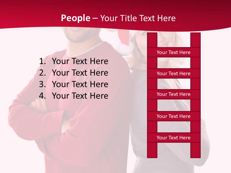 Male People Arms Crossed PowerPoint Template