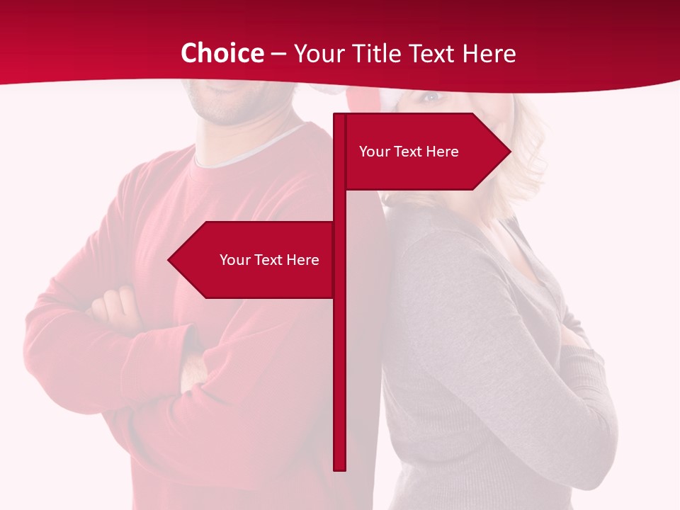 Male People Arms Crossed PowerPoint Template