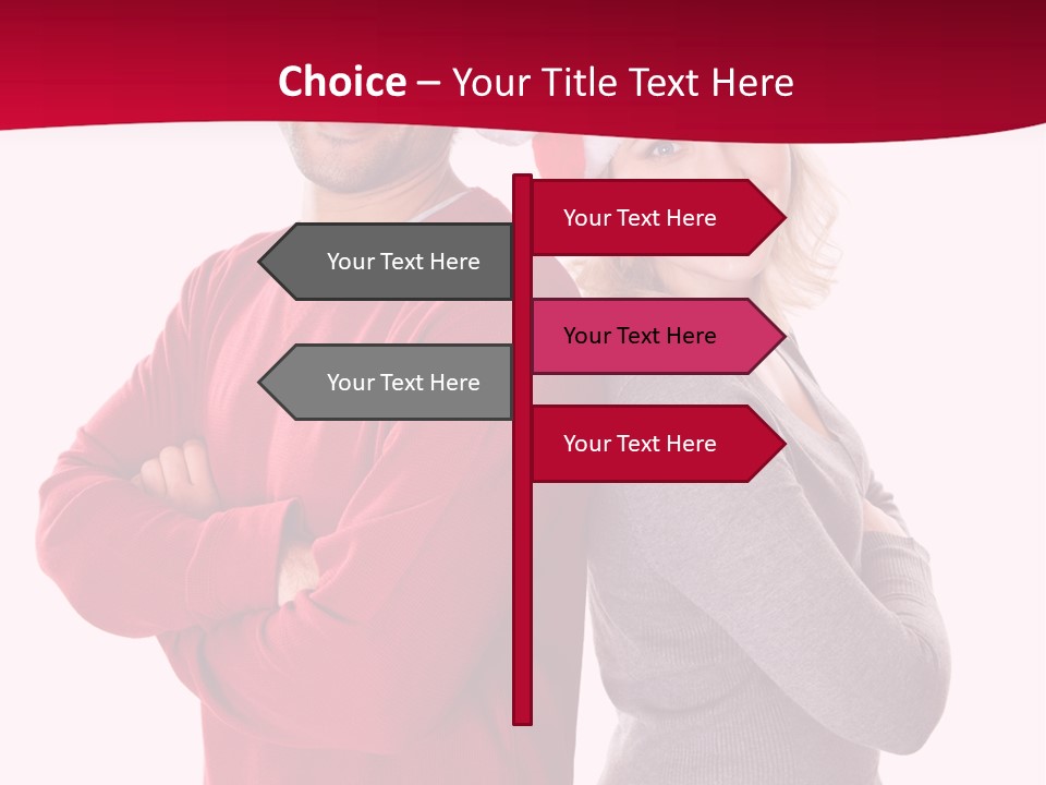 Male People Arms Crossed PowerPoint Template