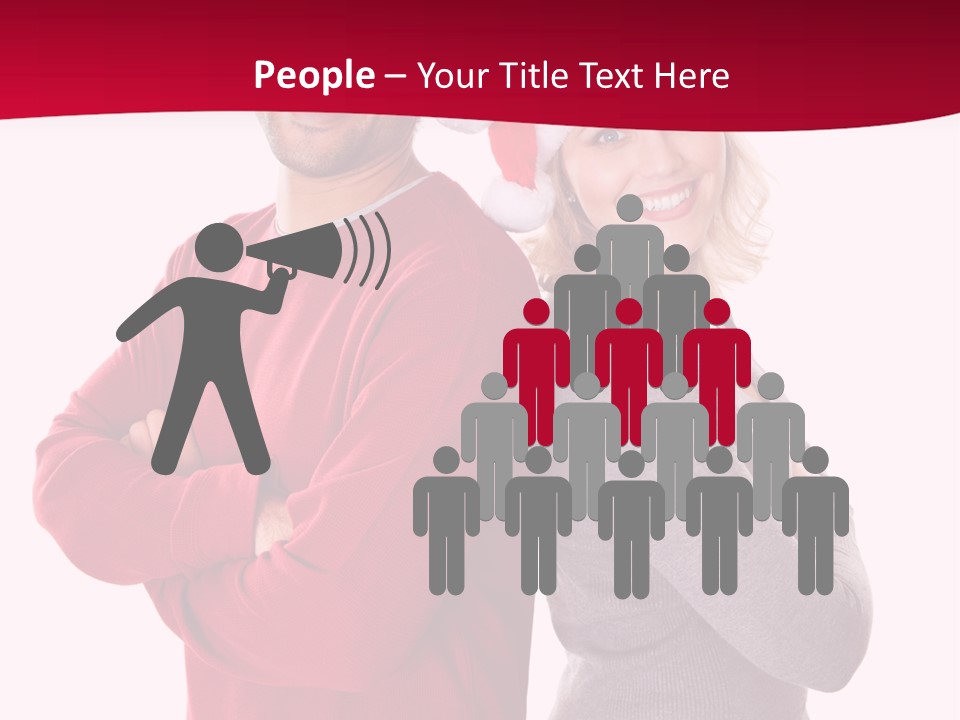 Male People Arms Crossed PowerPoint Template