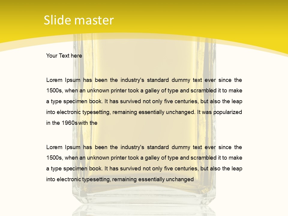 Luxury White Lotion PowerPoint Template