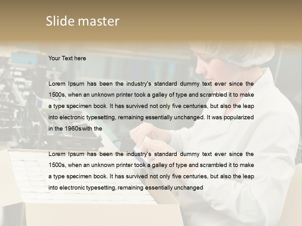 Sterility Process Pharmaceutics PowerPoint Template