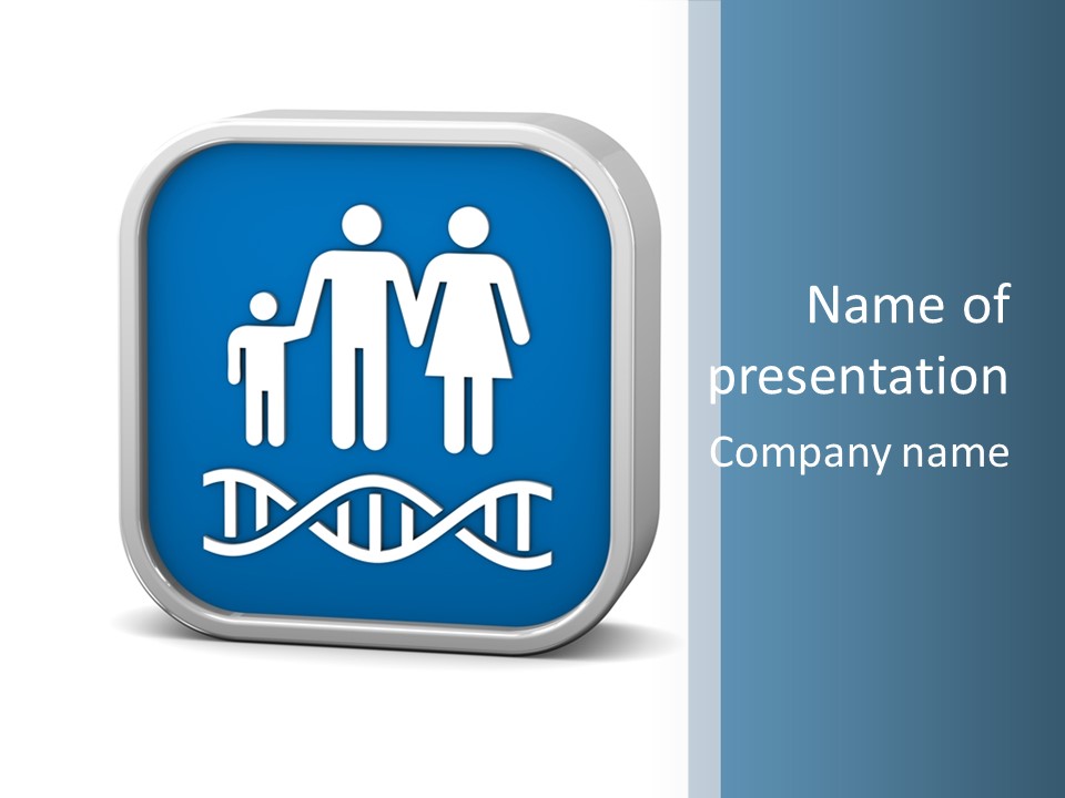 Precision Symbol Genetic PowerPoint Template