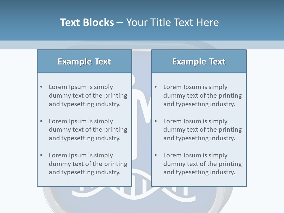 Precision Symbol Genetic PowerPoint Template