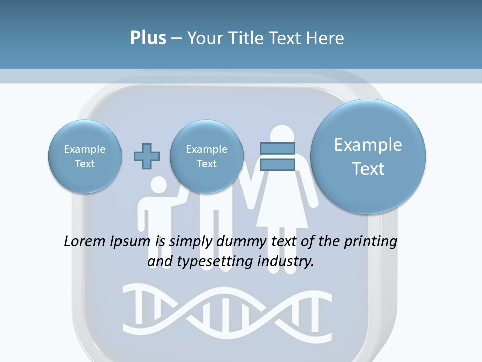 Precision Symbol Genetic PowerPoint Template