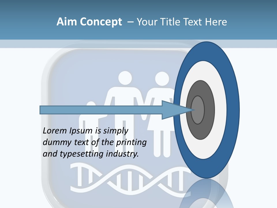 Precision Symbol Genetic PowerPoint Template