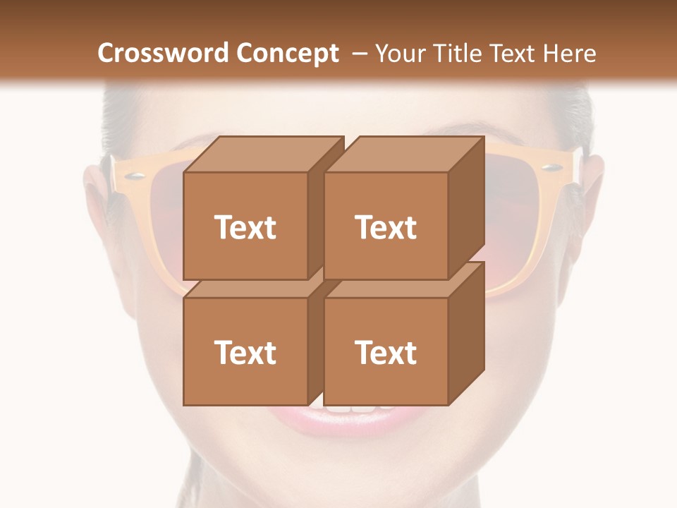 Pretty Attractive Closeup PowerPoint Template