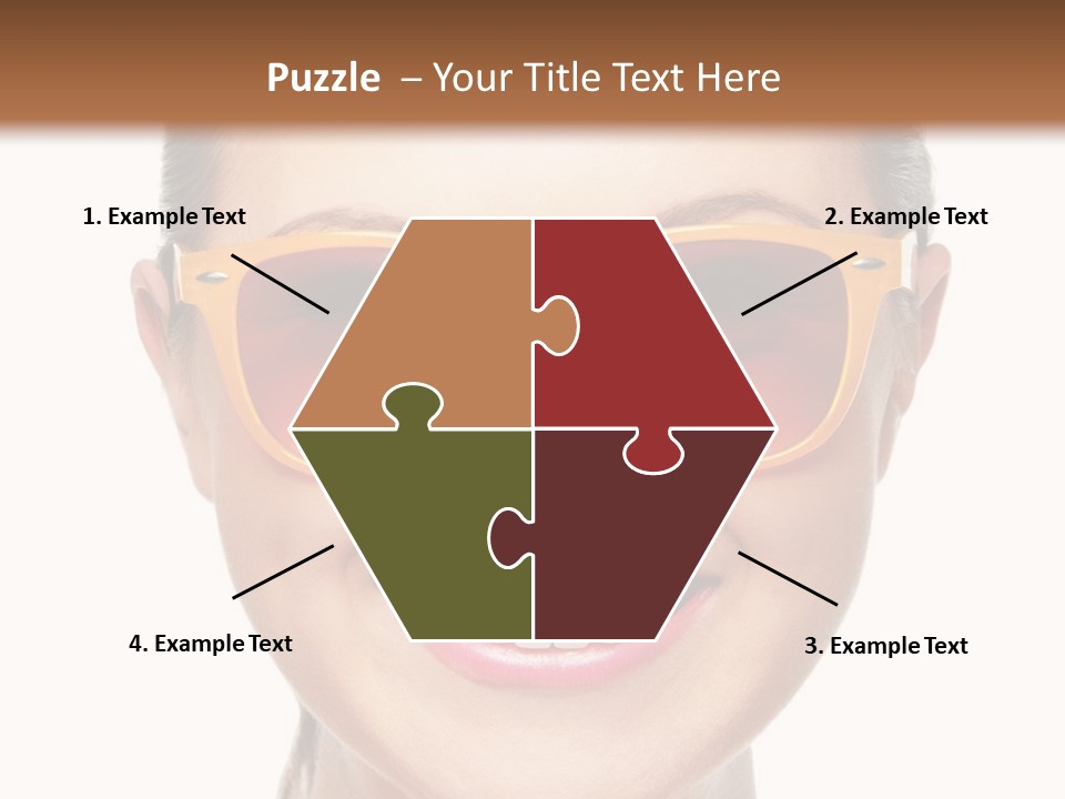 Pretty Attractive Closeup PowerPoint Template