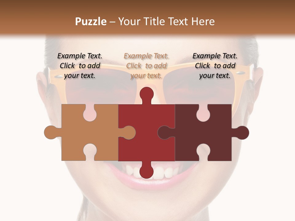 Pretty Attractive Closeup PowerPoint Template