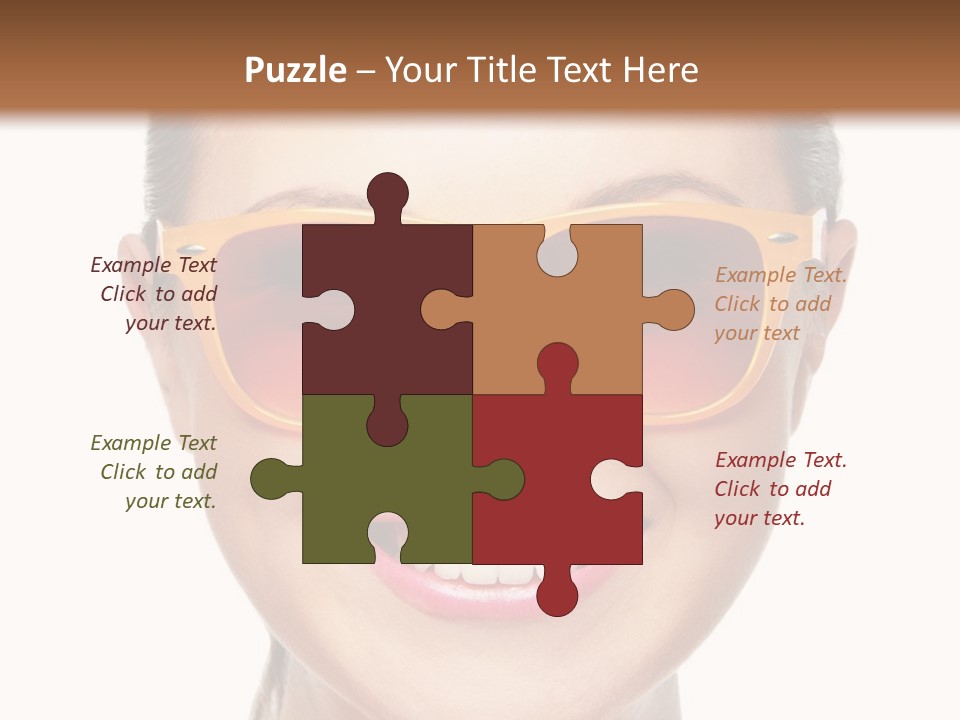 Pretty Attractive Closeup PowerPoint Template