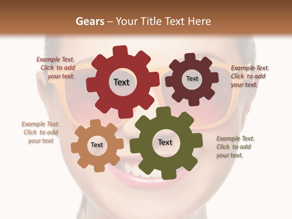 Pretty Attractive Closeup PowerPoint Template