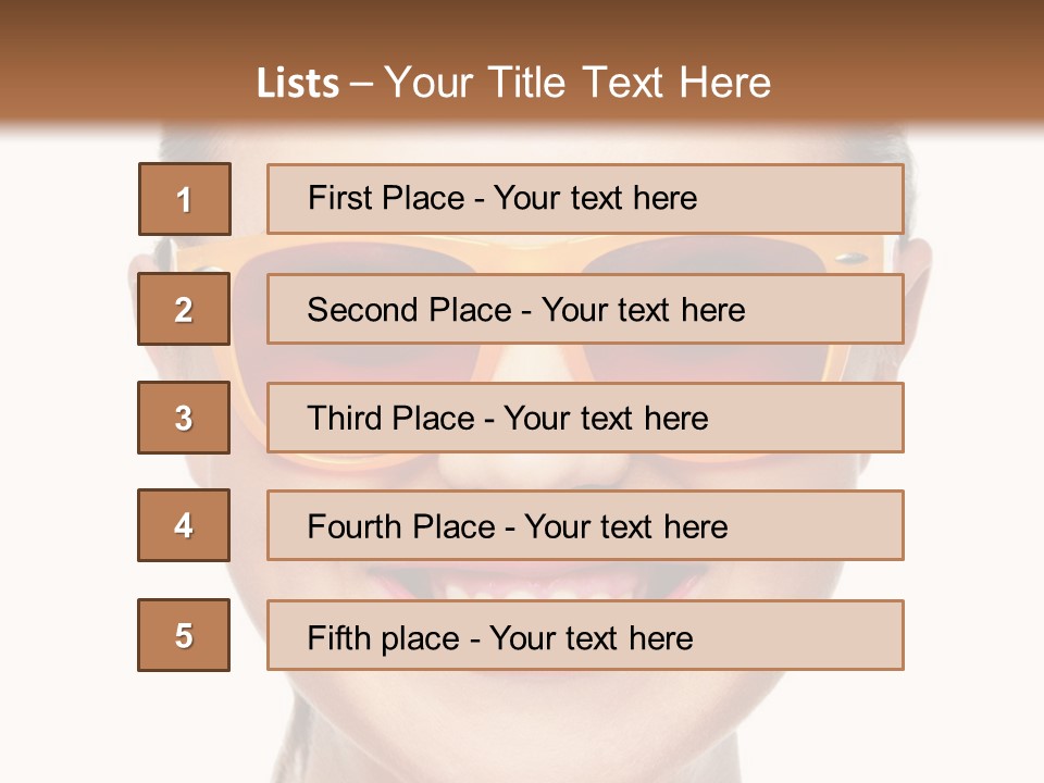 Pretty Attractive Closeup PowerPoint Template