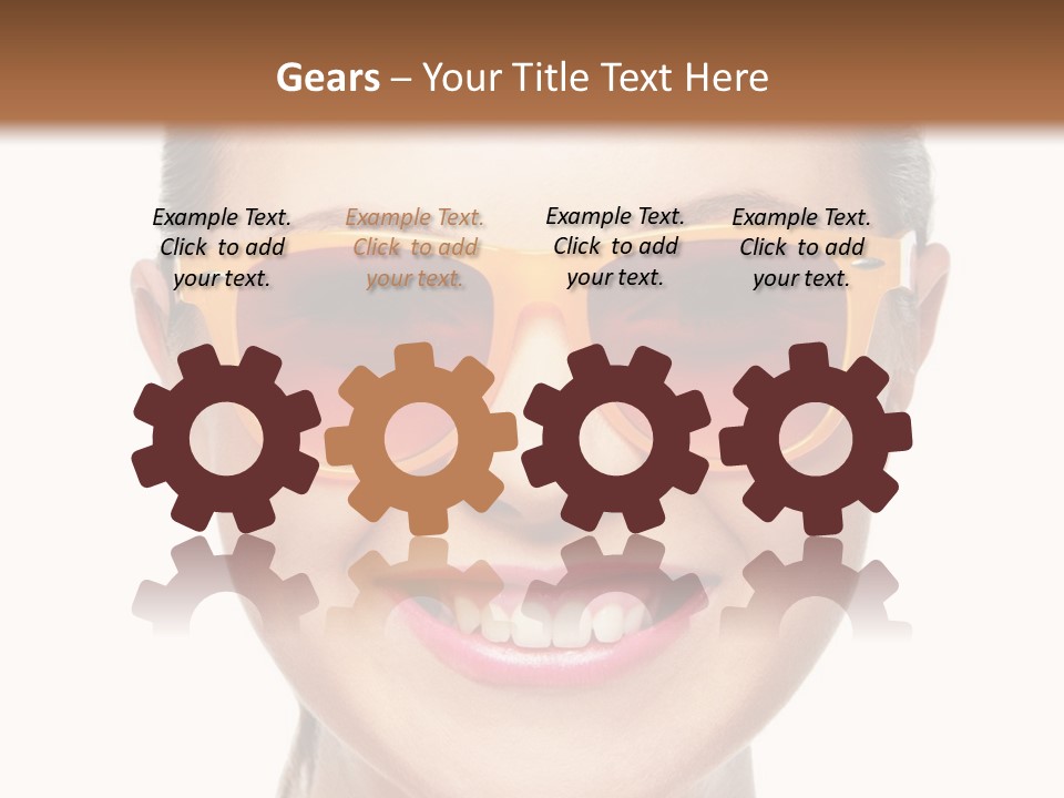 Pretty Attractive Closeup PowerPoint Template