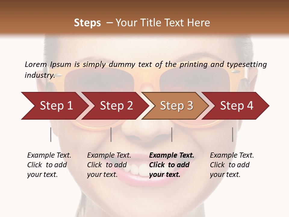 Pretty Attractive Closeup PowerPoint Template