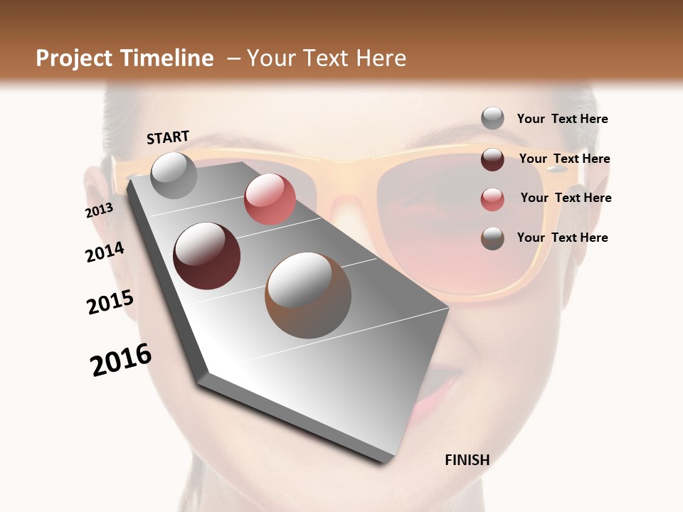Pretty Attractive Closeup PowerPoint Template