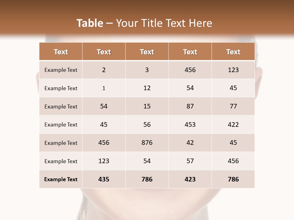 Pretty Attractive Closeup PowerPoint Template
