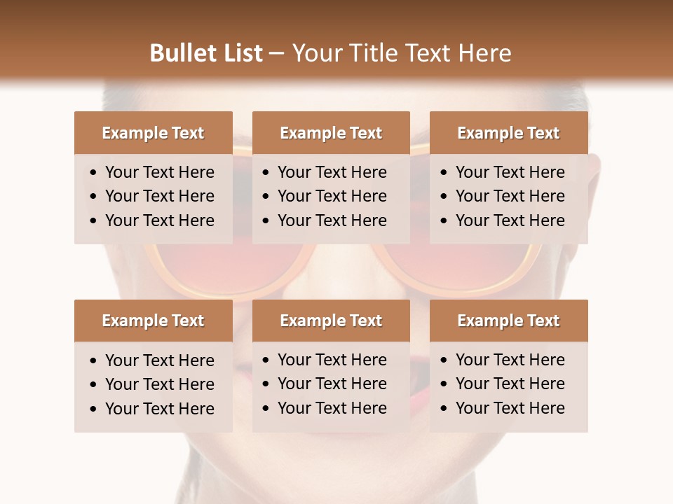 Pretty Attractive Closeup PowerPoint Template