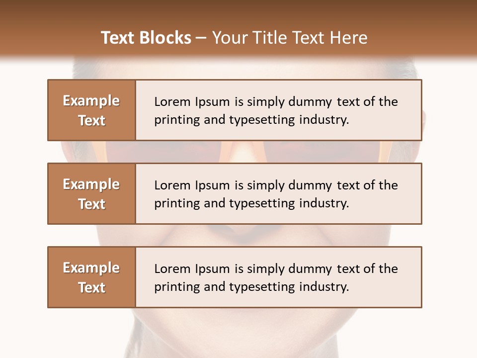 Pretty Attractive Closeup PowerPoint Template