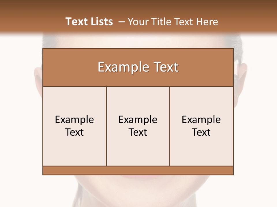 Pretty Attractive Closeup PowerPoint Template
