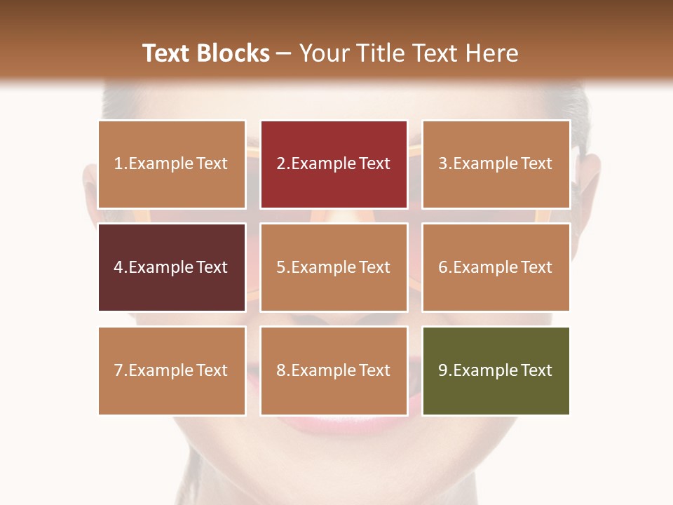 Pretty Attractive Closeup PowerPoint Template