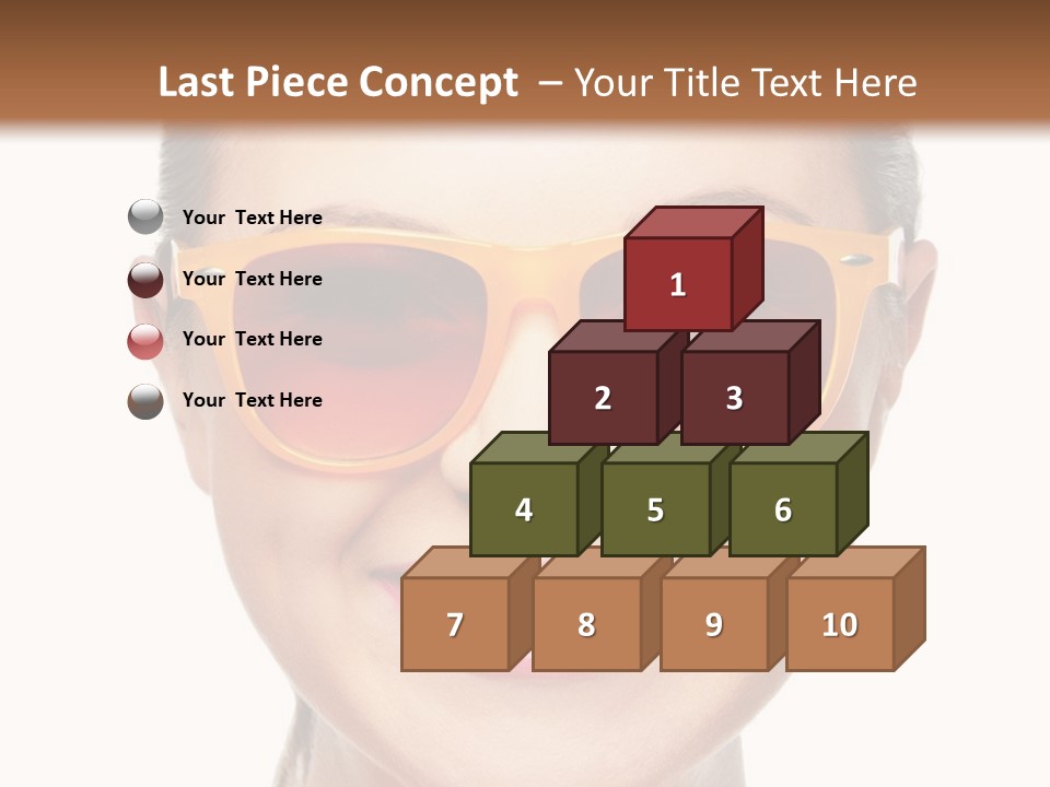 Pretty Attractive Closeup PowerPoint Template