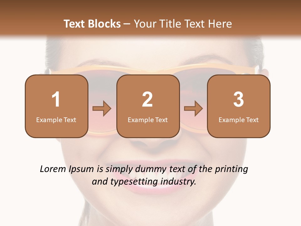 Pretty Attractive Closeup PowerPoint Template